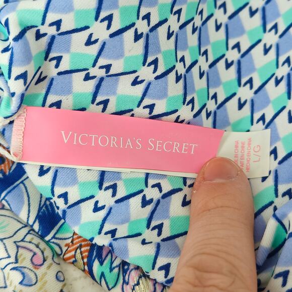 Victoria’s Secret Reversible Bikini Swim Top Multicolor Pink Fringe Large - Picture 4 of 6